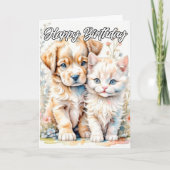 Liebende Freunde für immer Karte (Vorderseite)