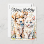 Liebende Freunde für immer Postkarte (Vorne/Hinten)