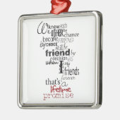 ** LIEBENDE FREUNDSCHAFT-CHRISTMAS-ORNAMENT** ORNAMENT AUS METALL (Links)