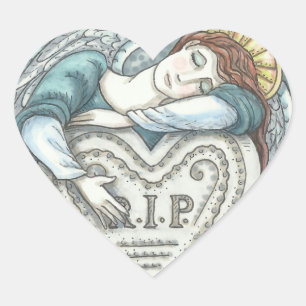 LIEBENDE GARDISCHE ANGEL FRIEDHOF STICKERS Hrt SHE