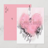 Liebende Gedanken Postkarte (Vorne/Hinten)