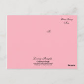 Liebende Gedanken Postkarte (Rückseite)