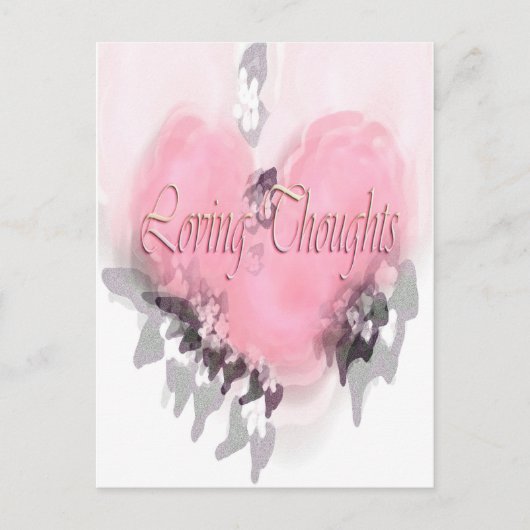 Liebende Gedanken Postkarte (Vorderseite)