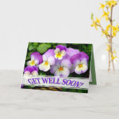 LIEBENDE GEDANKEN werden bald gut! Karte (Gelbe Blume)