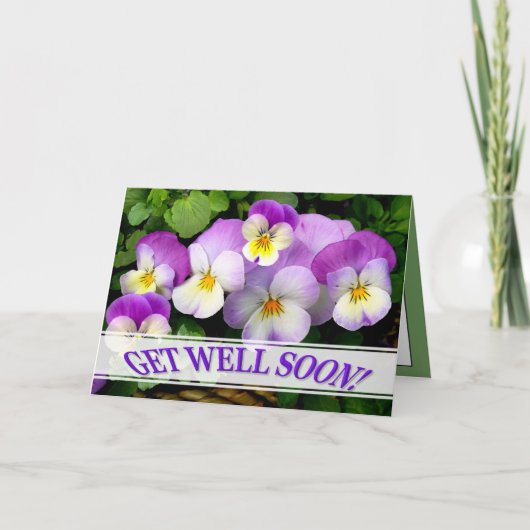 LIEBENDE GEDANKEN werden bald gut! Karte (Vorderseite)