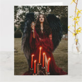 Liebende Göttin in Schwarz-Weiß-Karte Karte (Gelbe Blume)