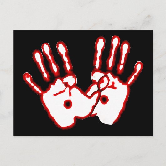 Liebende Hände - John 20:27 Postkarte (Vorderseite)