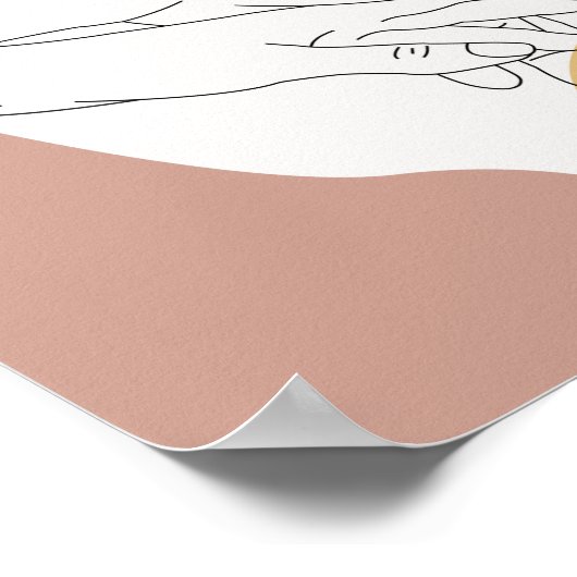 Liebende Hände Poster (Ecke)