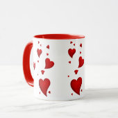 Liebende Herzen 2 Tasse (Vorderseite Links)
