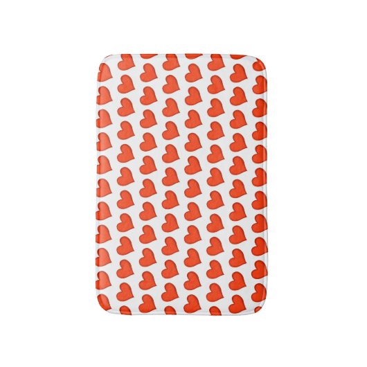 Liebende Herzen Bath Mat Badematte (Vorderseite Vertikal)