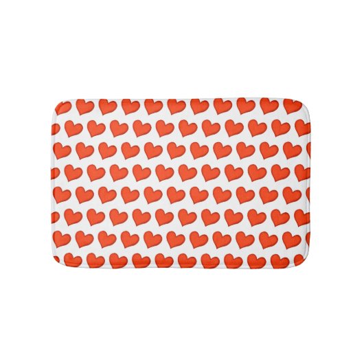Liebende Herzen Bath Mat Badematte (Vorderseite)