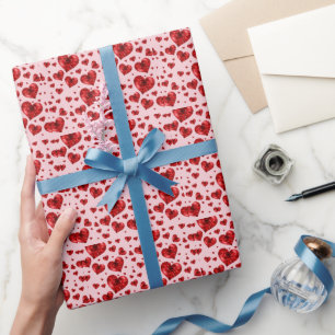 Liebende Herzen Geschenkpapier