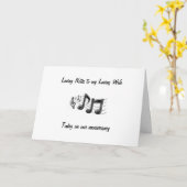 LIEBENDE HINWEISE FÜR MEINE EHEFRAU AM JAHRESTAG KARTE (Gelbe Blume)