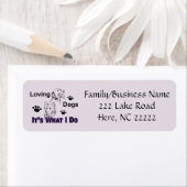 Liebende Hunde Es ist das, was ich an Labels mache (Insitu)