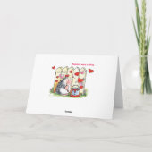 Liebende Igel Feiertagskarte (Rückseite)