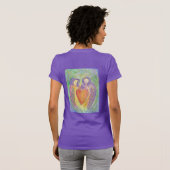 Liebende Kind-Schutzengel Kunst T - Shirt (Schwarz voll)