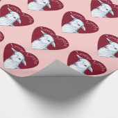 Liebende Lämmer Geschenkpapier (Ecke)