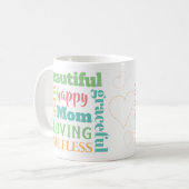 Liebende Mama - Hübsche Mehrfarbigkeit Kaffeetasse (Vorderseite Links)