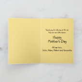 Liebende Mama Hühnchen Schlafen Muttertag Babys Karte (Innenseite)