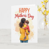 Liebende Mutter Muttertagskarte Karte (Gelbe Blume)
