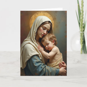 Liebende Mutter und Kind Kunstkarte Karte