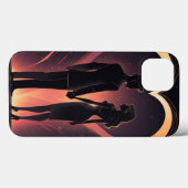 Liebende Paar Illustration Art iPhone Gehäuse Desi Case-Mate iPhone Hülle (Rückseite (Horizontal))