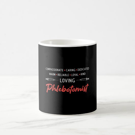 Liebende Phlebotomist Phlebotomie Doktor Nurse Ges Kaffeetasse (Mittel)