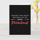 Liebende Phlebotomist Phlebotomie Doktor Nurse Ges Karte (Gelbe Blume)