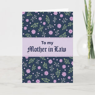 Liebende Schwiegermutter Blumenkarte Karte