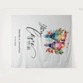 Liebende Vögel. Du bist die Liebe meines Lebens! Wandteppich (Vorderseite (Horizontal))