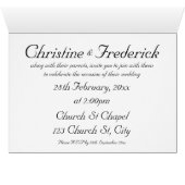 Liebende Vögel, Einladungskarte. (Innenansicht Horizontal (Unten))