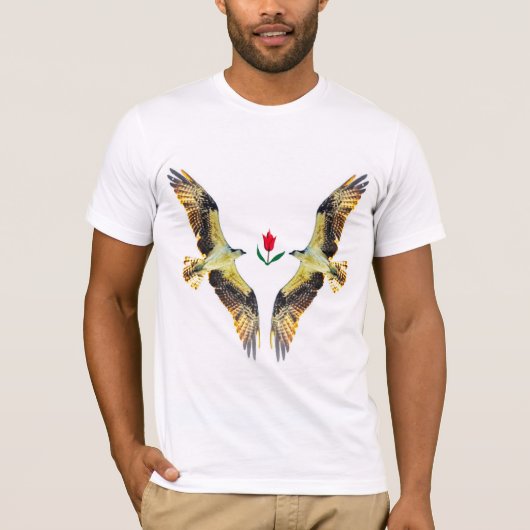 Liebende Vögel. Ospreys T-Shirt (Vorderseite)