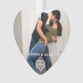 Liebende Weihnachtsschmuck Ornament (Vorderseite)