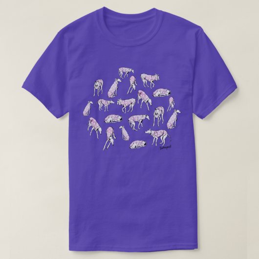 Liebende Windhunde T-Shirt (Design vorne)