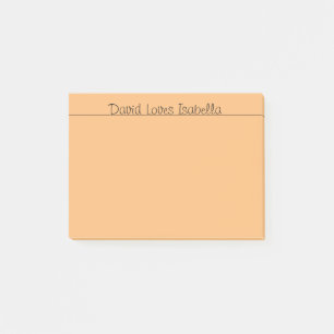 Liebende Worte Orange Post-it Klebezettel