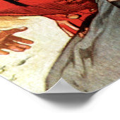 Liebende zu Pferd Poster (Ecke)