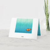 Liebender Clownfisch im Meer Karte (Rückseite)