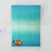 Liebender Clownfisch im Meer Karte (Innenseite)