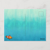 Liebender Clownfisch im Meer Postkarte (Rückseite)