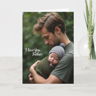 Liebender Vater Kinder Kunstkarte Karte