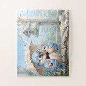 Liebender Vogelvater Puzzle (Vertikal)