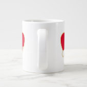 Liebendes Herz Jumbo-Tasse (Rückseite)