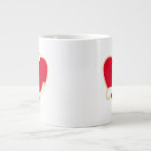Liebendes Herz Jumbo-Tasse (Vorderseite)