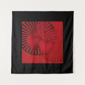 Liebendes Herz Wandteppich (Vorderseite)