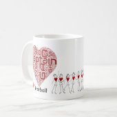 Liebenetball-Positionen und Kapitän Kaffeetasse (Vorderseite Links)