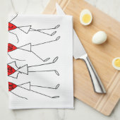 Liebenetball-Positions-Herz-Entwurf Geschirrtuch (Viertel Falte)