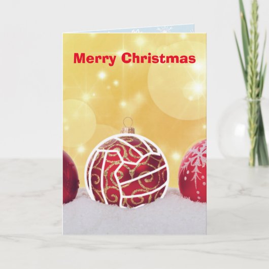 Liebenetball-Themed Weihnachtsgruß Feiertagskarte (Vorderseite)