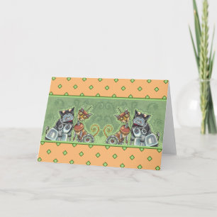 LIEBENSWERT ROBOTER BULLDOGGE & FELIDENFREUND Lust Karte