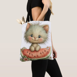 LIEBENSWERT SELTSAMES SOMMER THEMEN KÄTZCHEN TASCHE