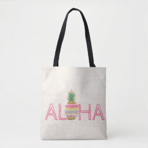 Liebenswerte Aloha Hawaiianische Gestreifte Ananas Tasche